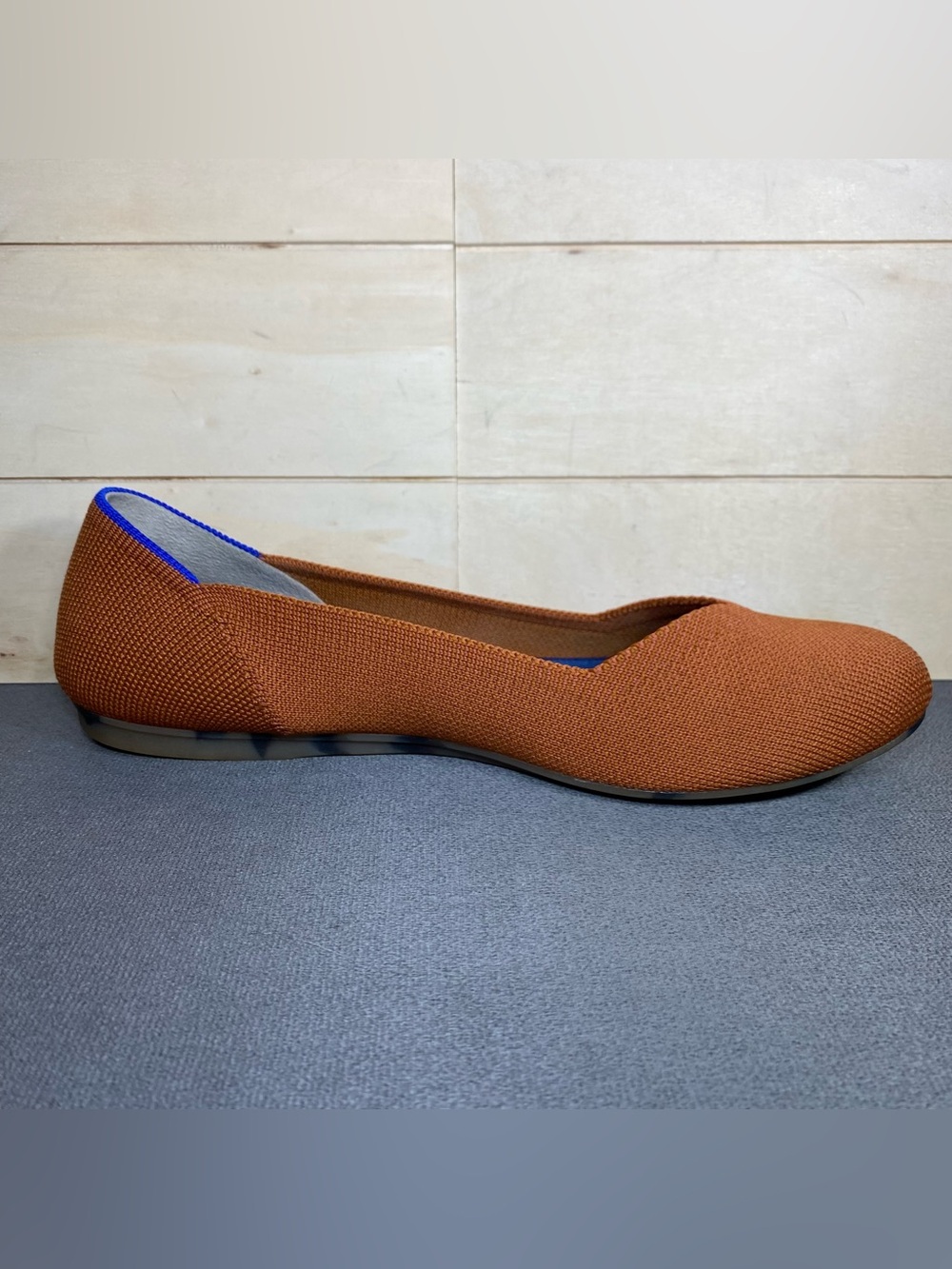 Rothy's The Flat Burnt Orange Knit Fabric Women's Size 7.5 Shoes Slip-Ons Flats - Picture 3 of 11